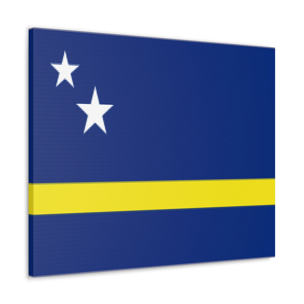 Curacao Country Flag Canvas Vibrant Wall Art Unframed Home Decor